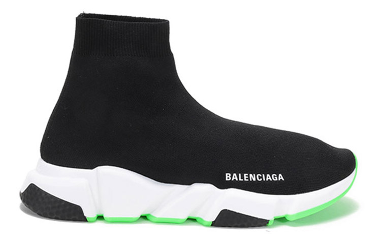 Order バレンシアガ スピード スニーカー "ブラック蛍光グリーン" 645056-W2DB9-1073