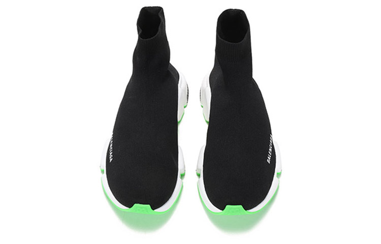 Lookbook バレンシアガ スピード スニーカー "ブラック蛍光グリーン" 645056-W2DB9-1073