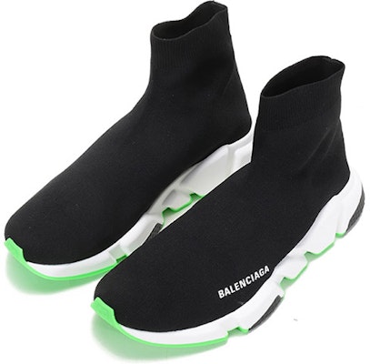 バレンシアガ スピード スニーカー "ブラック蛍光グリーン" 645056-W2DB9-1073 Shop バレンシアガ スピード スニーカー "ブラック蛍光グリーン" 645056-W2DB9-1073