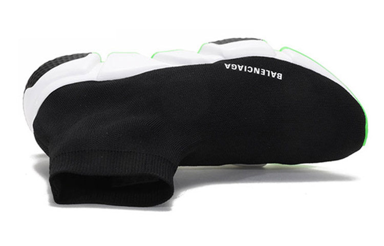 Purchase バレンシアガ スピード スニーカー "ブラック蛍光グリーン" 645056-W2DB9-1073