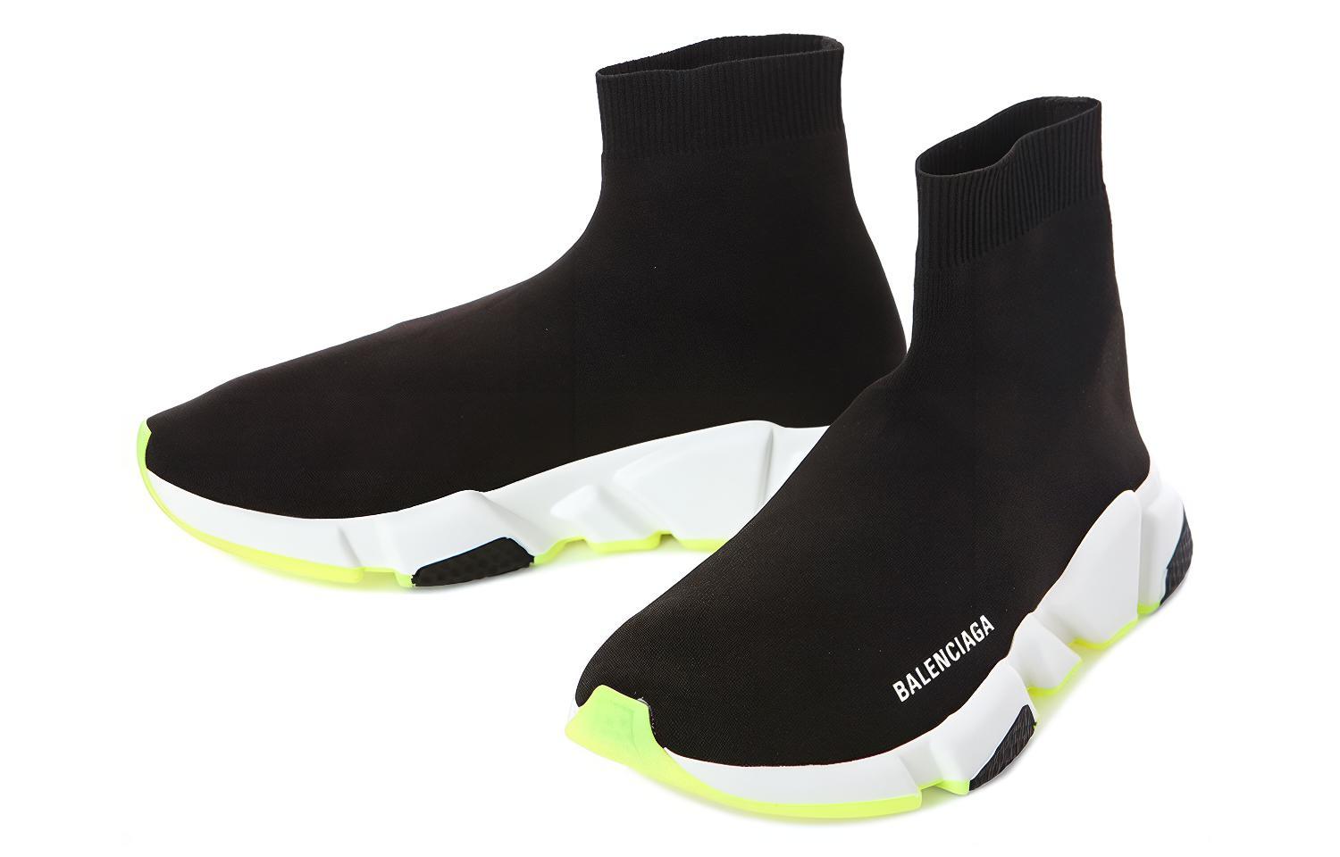 Balenciaga Speed Sneaker 'Black Fluo Yellow' 圖 3