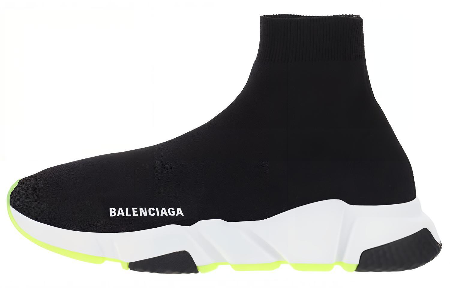 Balenciaga Speed Sneaker 'Black Fluo Yellow' 645056-W2DB9-1016