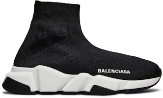 (Women) Balenciaga Speed Sneaker 'Black White' 587280-W2DBQ-1015 (Women) Balenciaga Speed Sneaker 'Black White' 587280-W2DBQ-1015