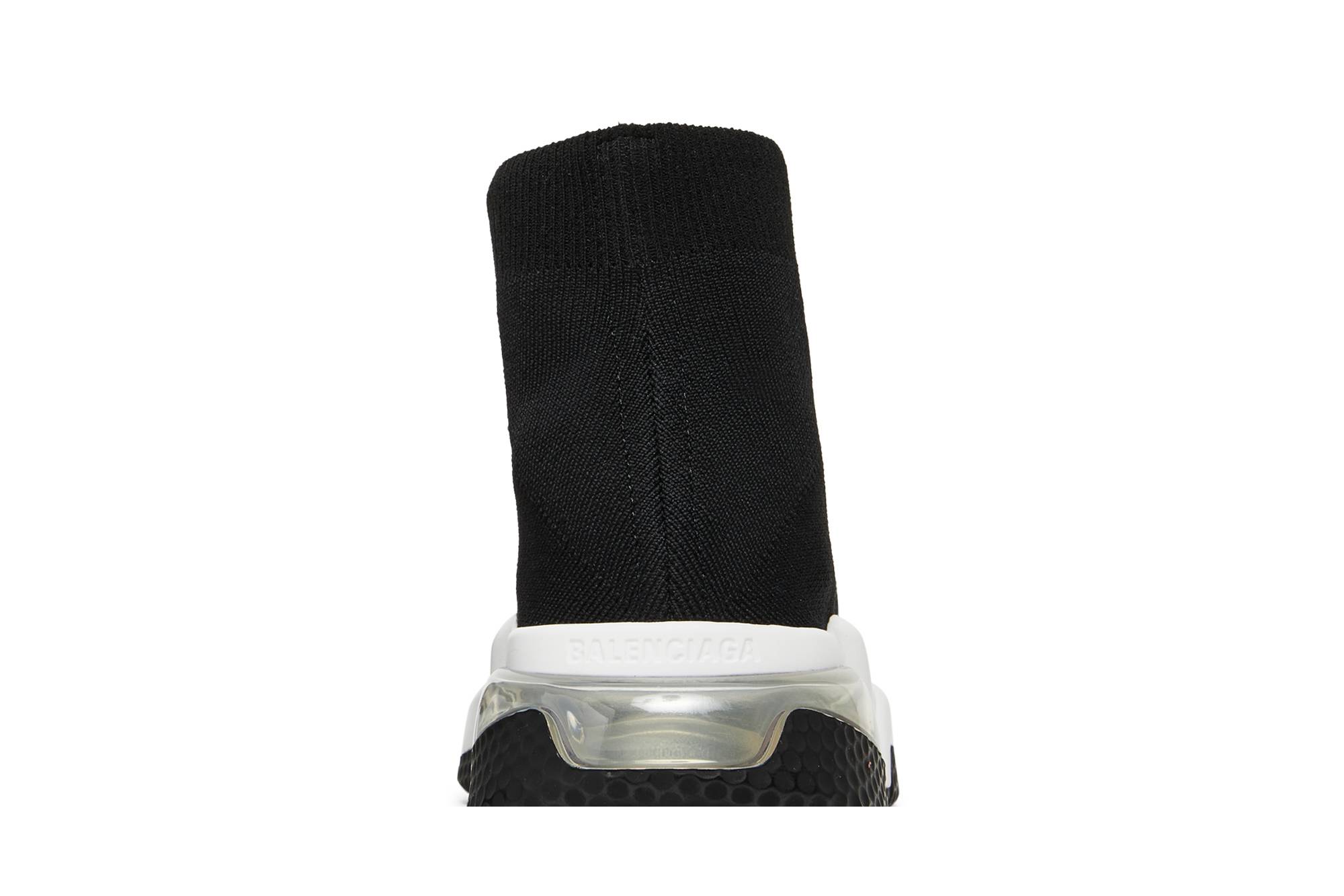 Sizing (W) Balenciaga Speed Sneaker 'Clear Sole - Hitam' 607543-W2DB6-1010