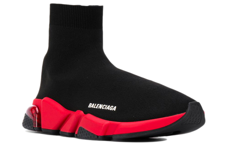 Balenciaga Speed Sneaker 'Clear Sole - Black Red' 圖 3