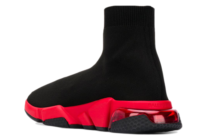 Balenciaga Speed Sneaker 'Clear Sole - Black Red' 圖 4