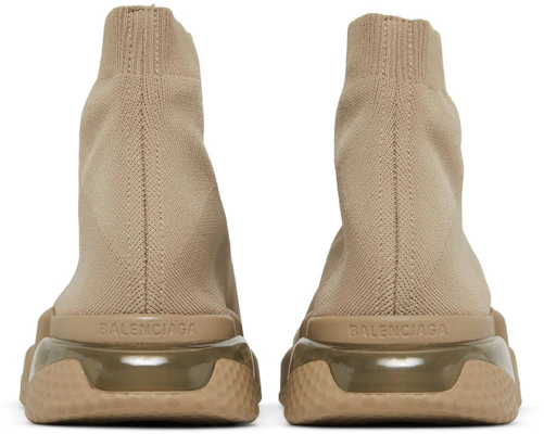Balenciaga Speed Sneaker 'Clearsole - Beige' Sepatu Sneakers Beige 607544-W2DBL-2900 Details for Balenciaga Speed Sneaker 'Clearsole - Beige' Sepatu Sneakers Beige 607544-W2DBL-2900