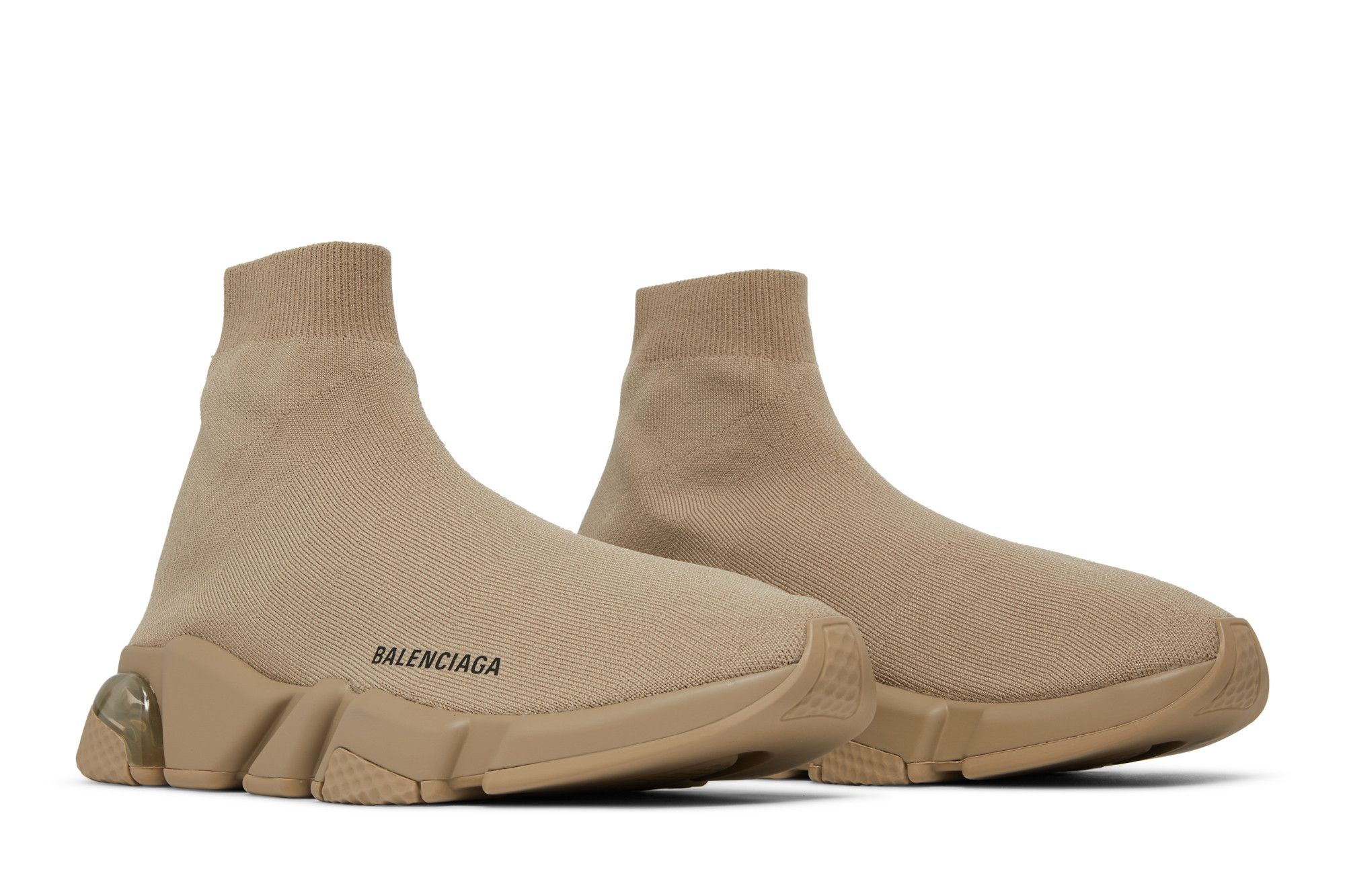 Cheap Balenciaga Speed Sneaker 'Clearsole - Beige' Sepatu Sneakers Beige 607544-W2DBL-2900
