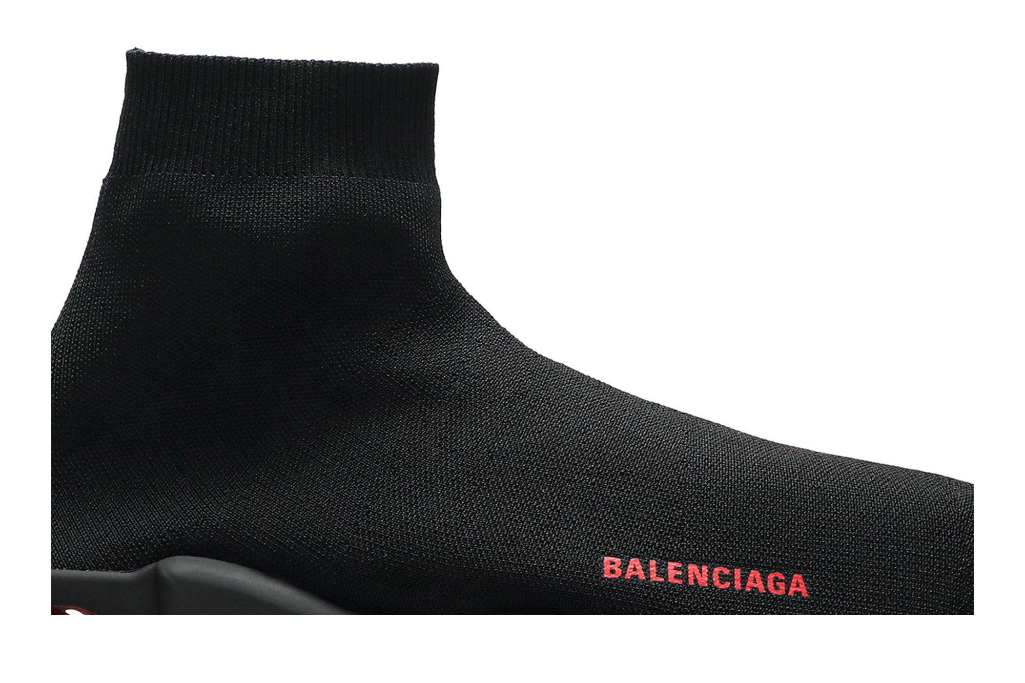 Order Balenciaga Speed Sneaker ''Semelle Transparente - Noir Rouge'' 607544W05GH1061