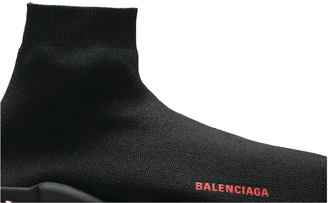 Balenciaga Speed Sneaker ''Semelle Transparente - Noir Rouge'' 607544W05GH1061 Order Balenciaga Speed Sneaker ''Semelle Transparente - Noir Rouge'' 607544W05GH1061