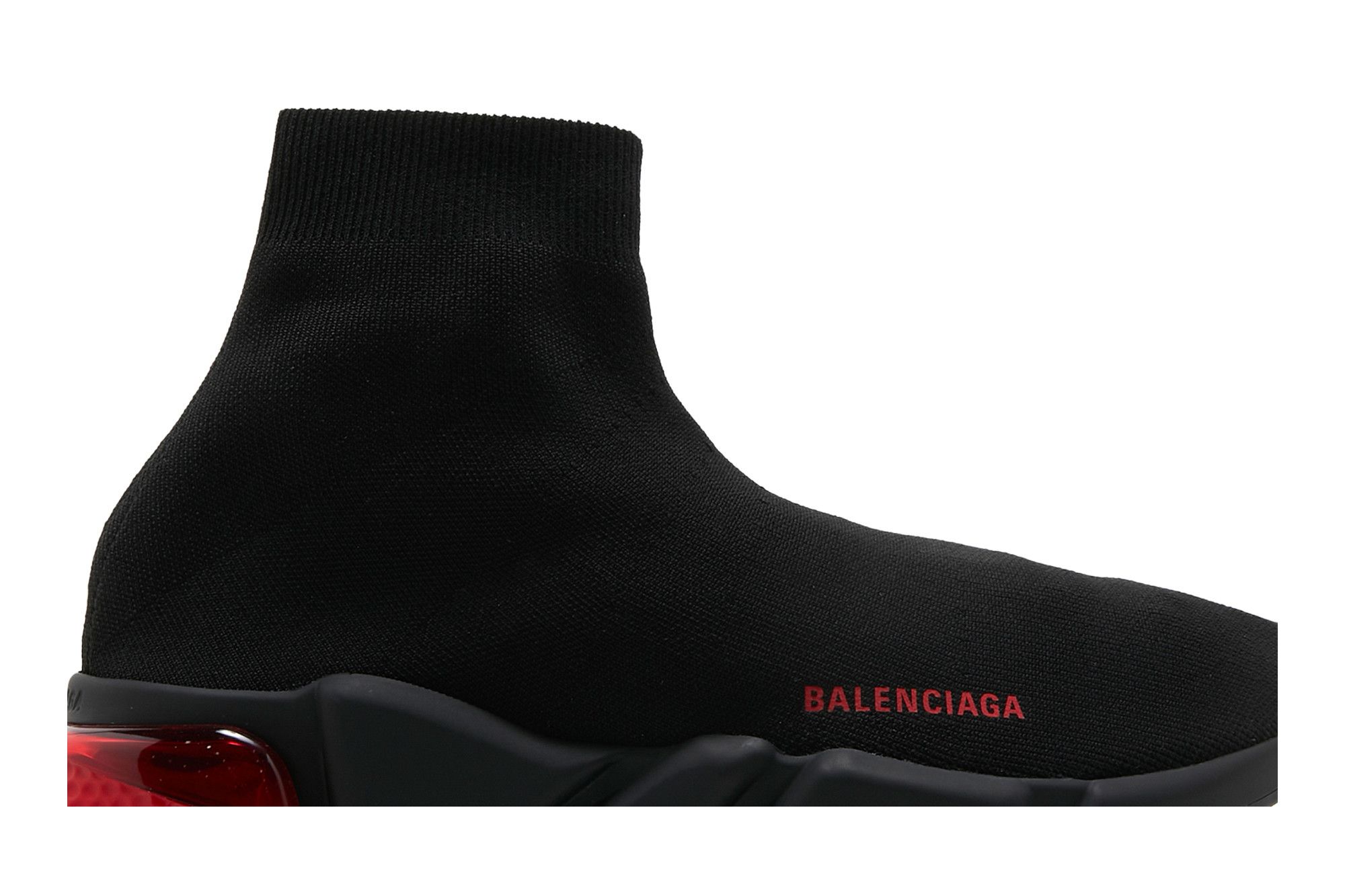 Order Balenciaga Speed Sneaker ''Clearsole - Schwarz Rot'' 607544W05GH1061-/-607544W2DI11016
