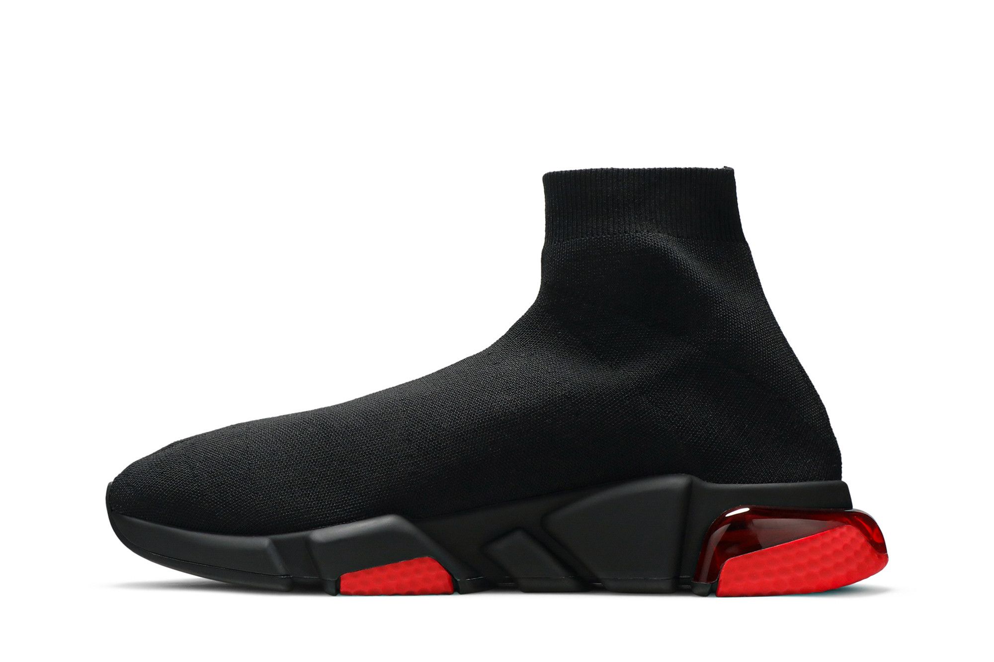 Lookbook Balenciaga Speed Sneaker ''Semelle Transparente - Noir Rouge'' 607544W05GH1061