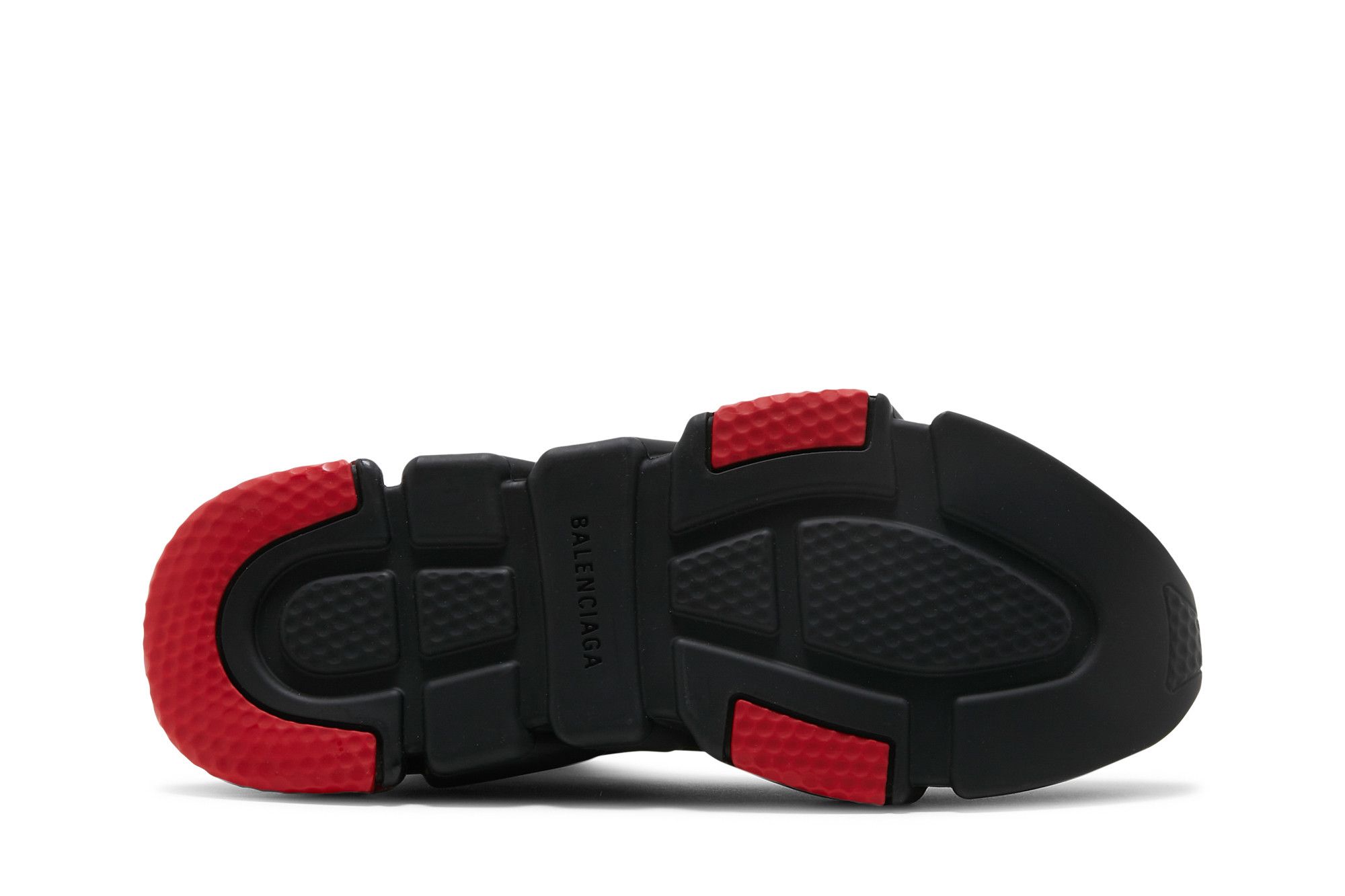 Shop Balenciaga Speed Sneaker ''Clearsole - Schwarz Rot'' 607544W05GH1061-/-607544W2DI11016