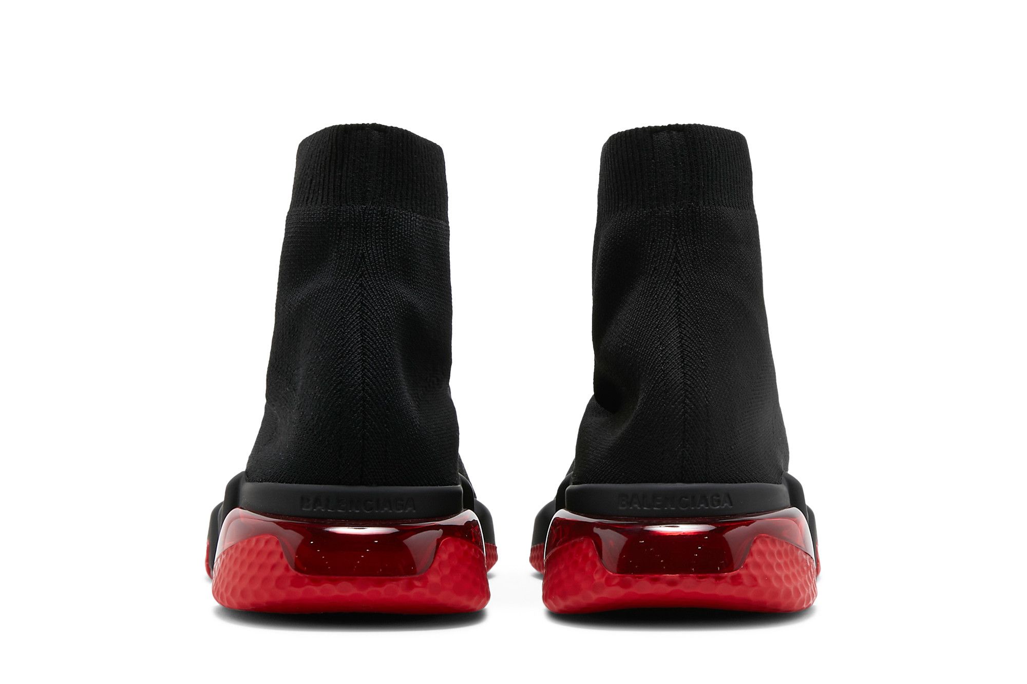 Details for Balenciaga Speed Sneaker ''Clearsole - Schwarz Rot'' 607544W05GH1061-/-607544W2DI11016