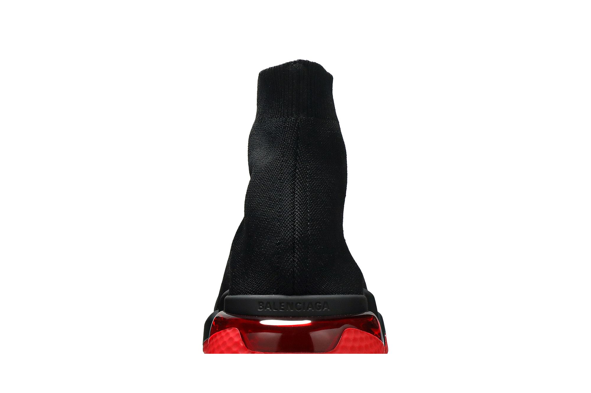 Sizing Balenciaga Speed Sneaker ''Semelle Transparente - Noir Rouge'' 607544W05GH1061