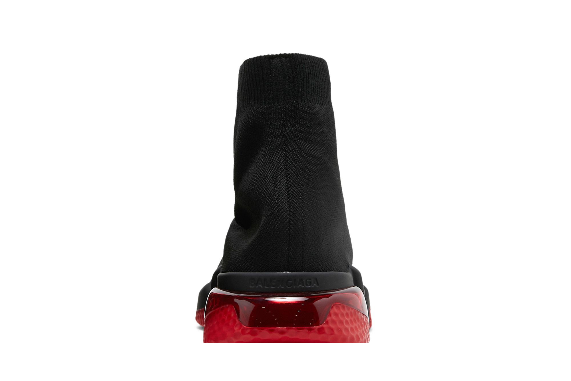 Sizing Balenciaga Speed Sneaker ''Clearsole - Schwarz Rot'' 607544W05GH1061-/-607544W2DI11016