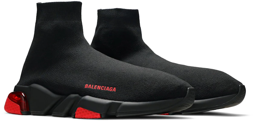 Balenciaga Speed Sneaker ''Semelle Transparente - Noir Rouge'' 607544W05GH1061 Cheap Balenciaga Speed Sneaker ''Semelle Transparente - Noir Rouge'' 607544W05GH1061