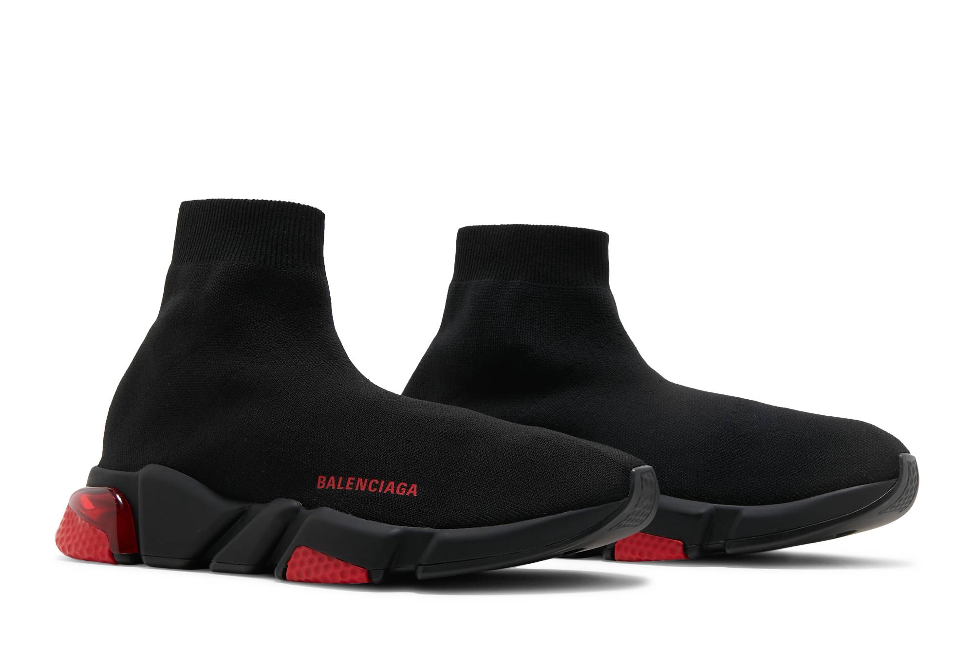 Balenciaga Speed Sneaker 'Clearsole - Black Red' 圖 8