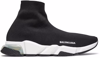 Balenciaga Speed Sneaker 'Clearsole - Black White' 607544-W2DB6-1010 Balenciaga Speed Sneaker 'Clearsole - Black White' 607544-W2DB6-1010