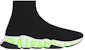 발렌시아가 스피드 스니커즈 '그라피티 - 블랙 형광 그린' 605972W05GY1935