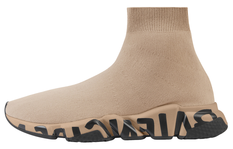 Balenciaga Speed Sneaker 'Midsole Graffiti - Beige Black' 645334W2DB79710