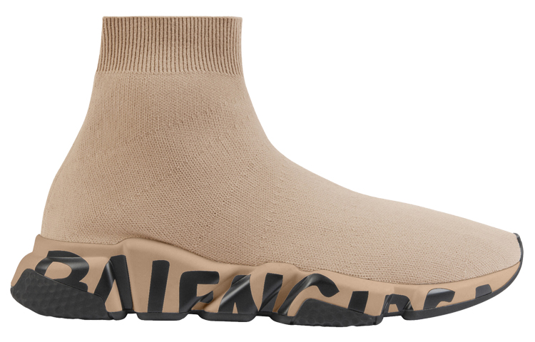 Balenciaga Speed Sneaker 'Midsole Graffiti - Beige Black' 圖 2