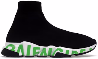 Balenciaga Speed Sneaker 'Midsole Graffiti - Black Green' 645334-W2DBN-1935 Balenciaga Speed Sneaker 'Midsole Graffiti - Black Green' 645334-W2DBN-1935