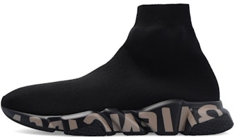 Balenciaga Speed Sneaker 'Midsole Graffiti - Black Dark Beige' 645334-W2DB7-1910 Balenciaga Speed Sneaker 'Midsole Graffiti - Black Dark Beige' 645334-W2DB7-1910