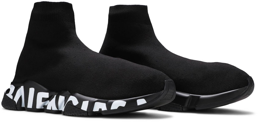 Balenciaga Speed Sneaker 'Graffiti Suela - Negro Blanco' 645334-W2DB7-1006 Cheap Balenciaga Speed Sneaker 'Graffiti Suela - Negro Blanco' 645334-W2DB7-1006