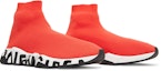 Cheap Balenciaga Speed Sneaker 'Midsole Graffiti - Red' 645334-W2DB7-6991