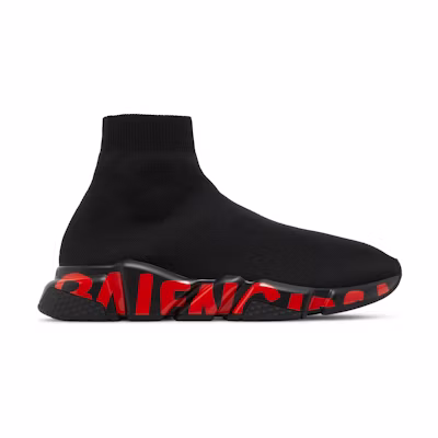Balenciaga Speed Sneaker 'Midsole Graffiti - Black Red'