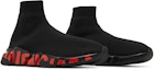 Cheap Balenciaga Speed Sneaker 'Midsole Graffiti - Hitam Merah' 645334W2DBY1016