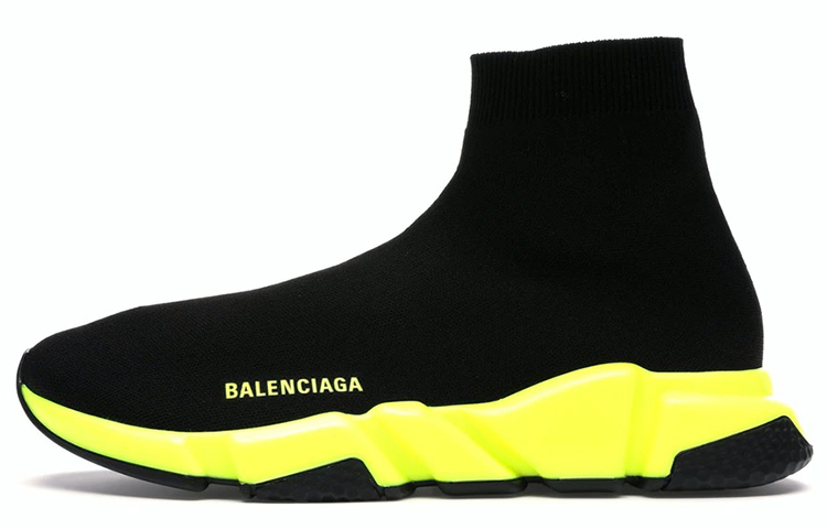 Balenciaga Speed Trainer 'Black Neon Yellow' 567042W05G01000