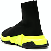Shop Balenciaga Speed Trainer 'Black Neon Yellow' 567042 W05G0 1000