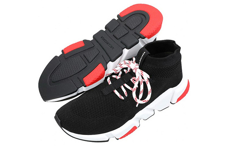 Balenciaga Speed Trainer 'Black Red' 圖 5