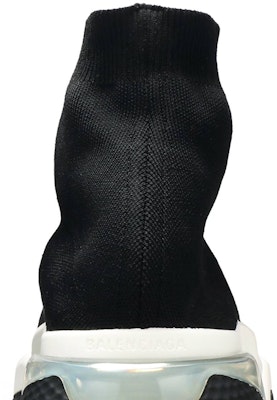 발렌시아가 스피드 트레이너 '클리어 솔 - 블랙' 607544 W05GG 1010 Sizing 발렌시아가 스피드 트레이너 '클리어 솔 - 블랙' 607544 W05GG 1010