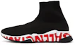 Buy Balenciaga Speed Trainer 'Graffiti - Hitam Merah' 605972W05GE1095