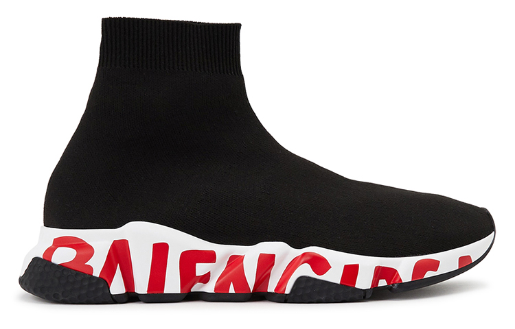 Lookbook Balenciaga Speed Trainer 'Graffiti - Hitam Merah' 605972W05GE1095
