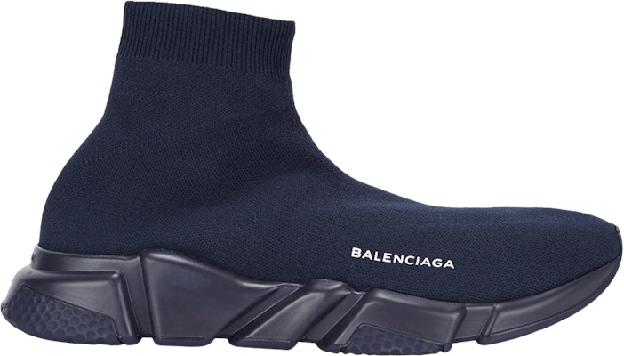 Balenciaga speed top trainer navy