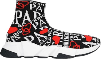 Balenciaga Speed Trainer 'Paris Logo' 593617-W1791-1037 Balenciaga Speed Trainer 'Paris Logo' 593617-W1791-1037