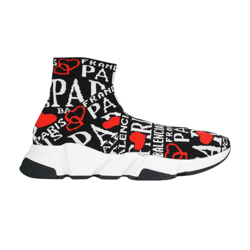 Buy Balenciaga Speed Trainer 'Logo de París' 593617-W1791-1037