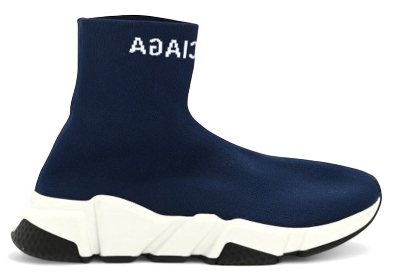 Balenciaga Speed Trainer High 2019 'Navy' 549823-W1P20-4282