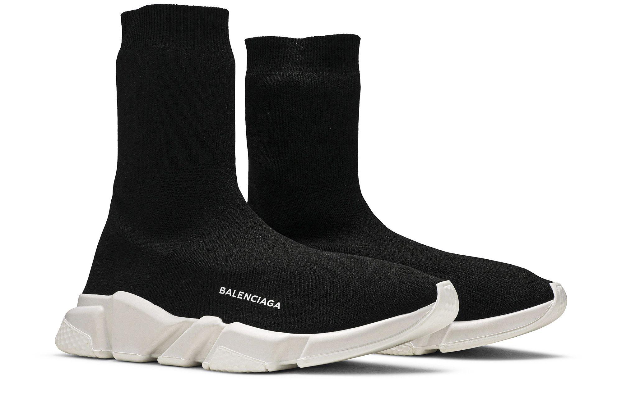 Cheap Balenciaga Speed Trainer Hoog ''Zwart'' 483504W05G01000