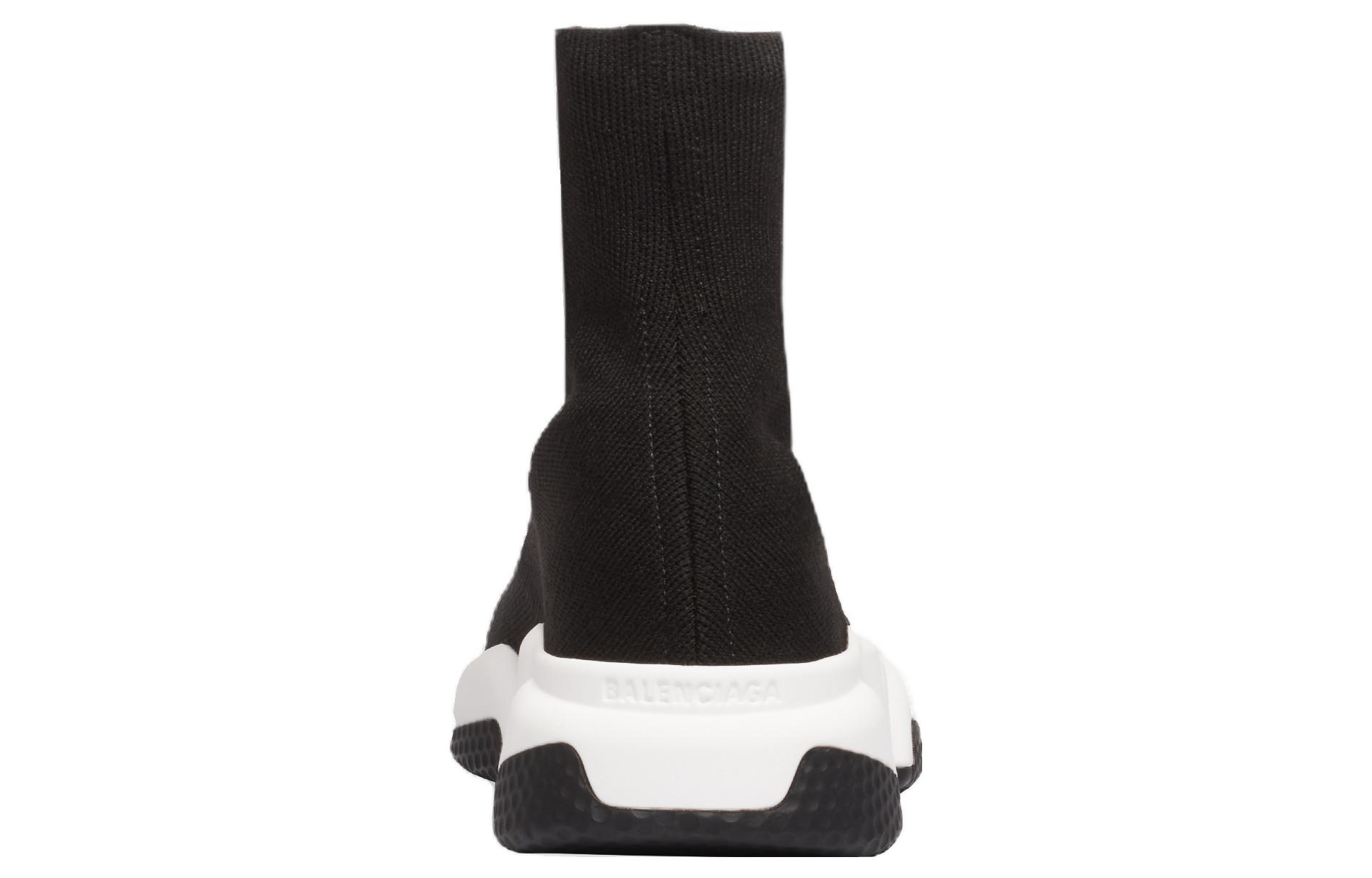 Shop Balenciaga Speed Trainer Tinggi 'Hitam Putih' 2019 549972-W1P20-1006