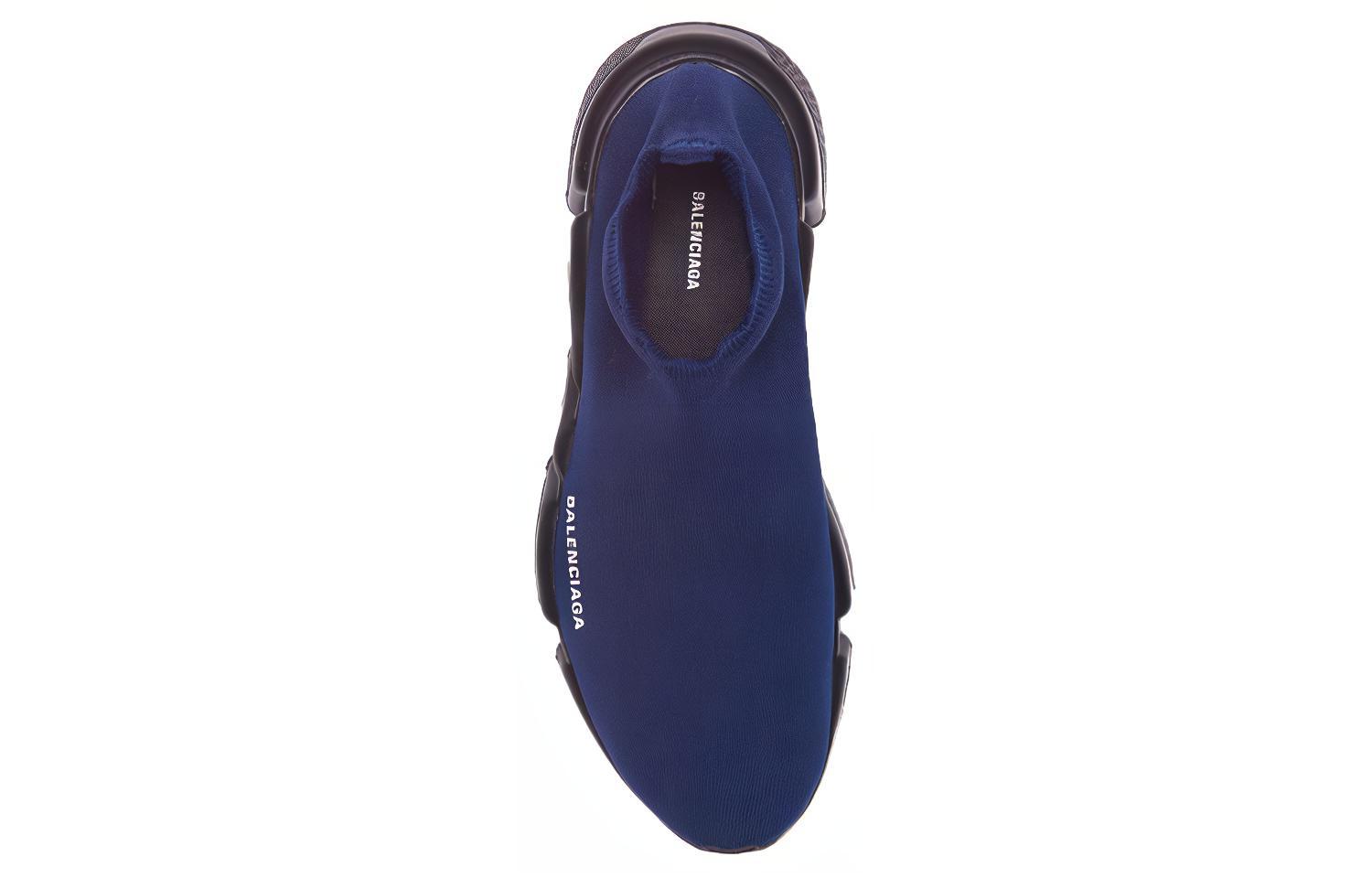 Lookbook Balenciaga Speed Trainer Hoog ''Donker Navy'' 2019 585009 W05G0 4103