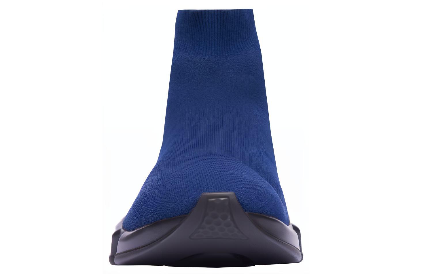 Shop Balenciaga Speed Trainer Hoog ''Donker Navy'' 2019 585009 W05G0 4103