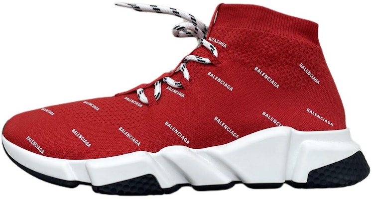 Balenciaga Speed Trainer Knit 'All Over Print - Red' 530358-W1HP1-6577 Buy Balenciaga Speed Trainer Knit 'All Over Print - Red' 530358-W1HP1-6577
