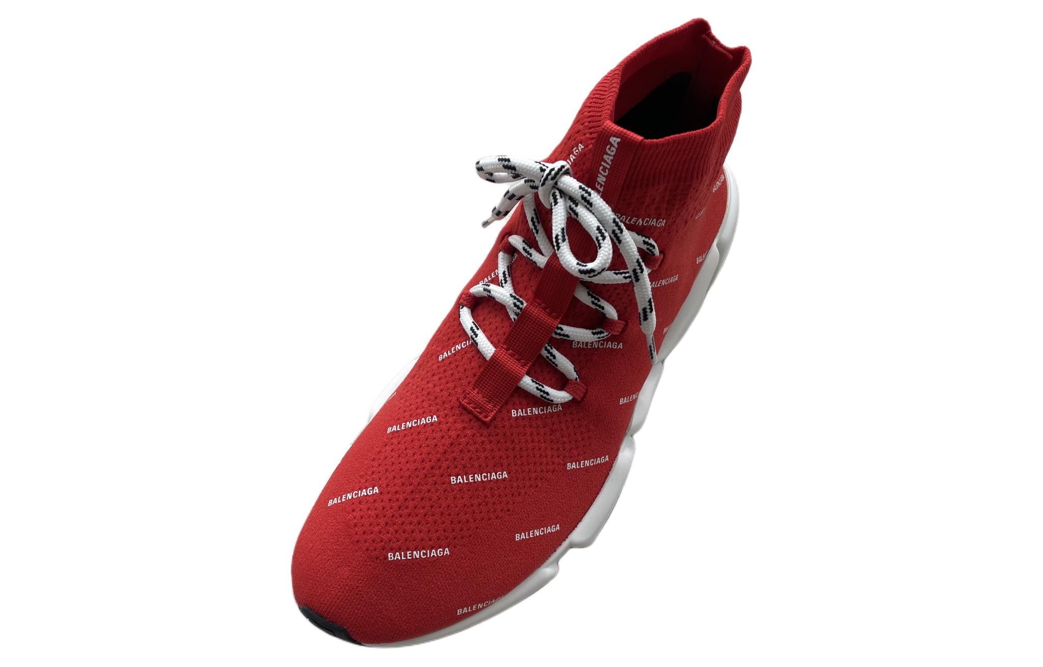 Lookbook Balenciaga Speed Trainer Knit 'Estampado Completo - Rojo' 530358-W1HP1-6577