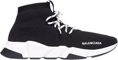 Balenciaga Speed Trainer Lace-Up 'Black White' 587289-W1702-1015 Balenciaga Speed Trainer Lace-Up 'Black White' 587289-W1702-1015