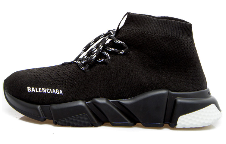 Balenciaga Speed Trainer Lace-Up 'Black White' 587289-W1703-1009